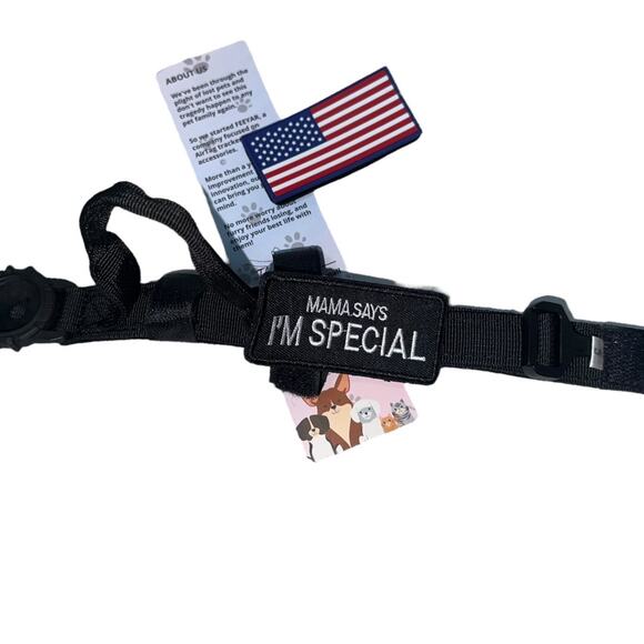 Dog collar size small US American Flag national emblem & Mama Says I'm Special - Picture 5 of 9